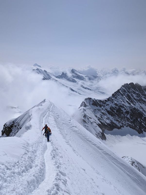 Gradwanderung durch den Schnee